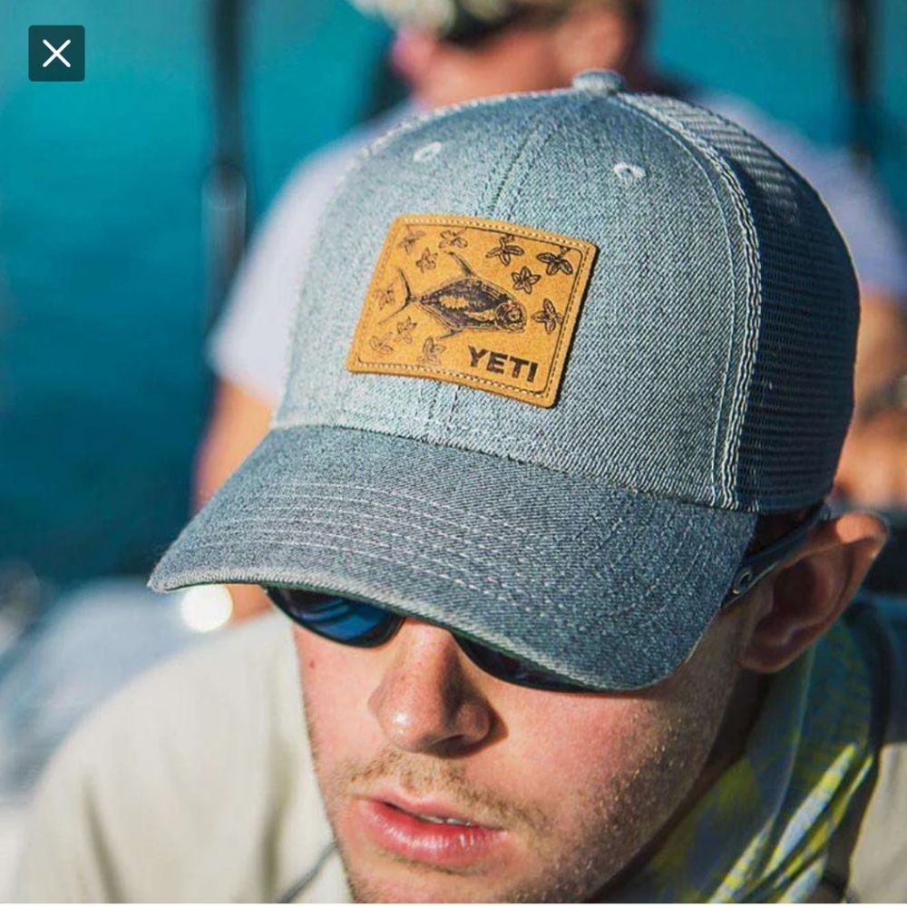 YETI the permit mangroves trucker hat grey